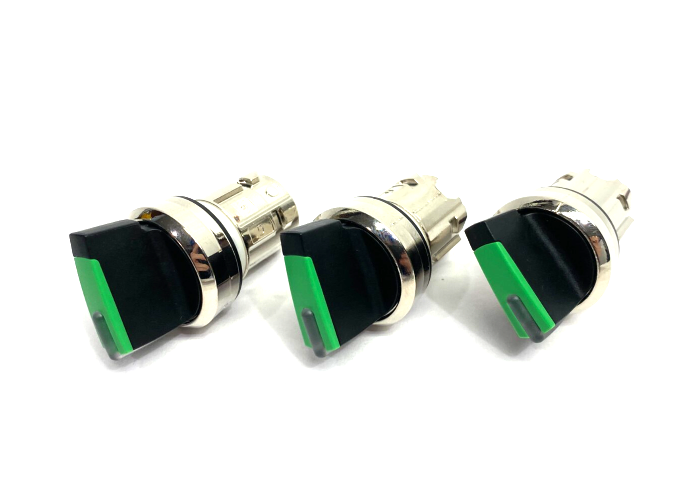Siemens 3SU1052-2BF40-0AA0 Illuminated Selector Switch Green 2-Pos 22mm LOT OF 3 - Maverick Industrial Sales