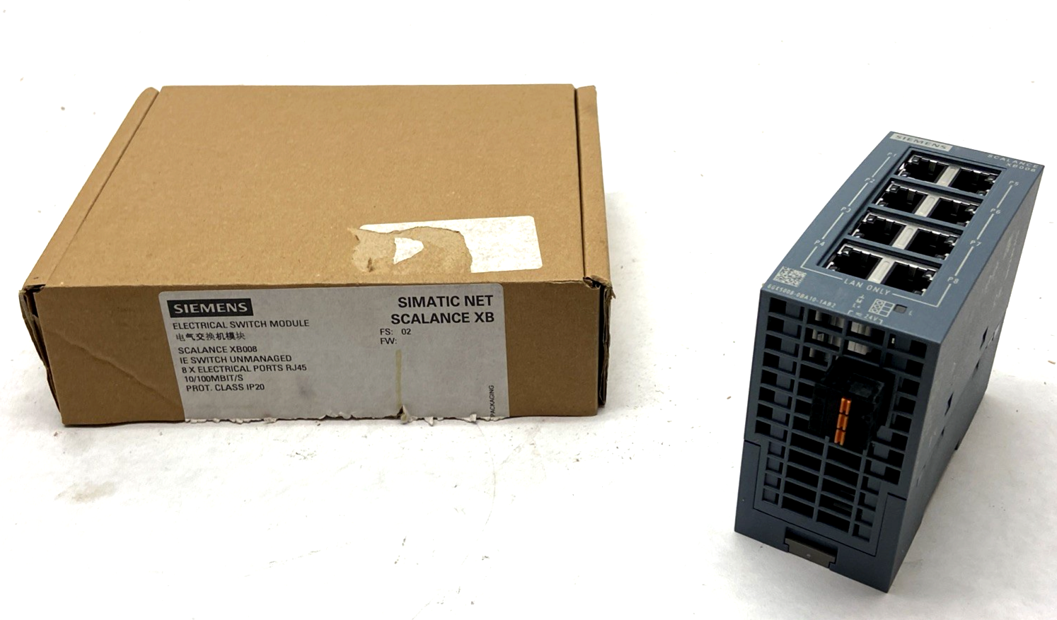 Siemens 6GK5008-0BA10-1AB2 SCALANCE XB008 Unmanaged Industrial Ethernet Switch - Maverick Industrial Sales