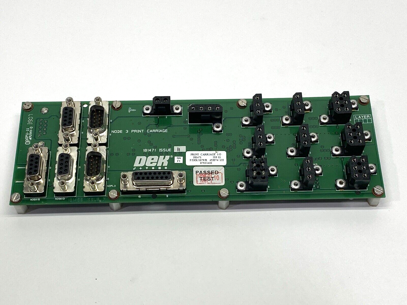 181471 | DEK Print Carriage I/O Circuit Board - Used - Maverick Industrial Sales