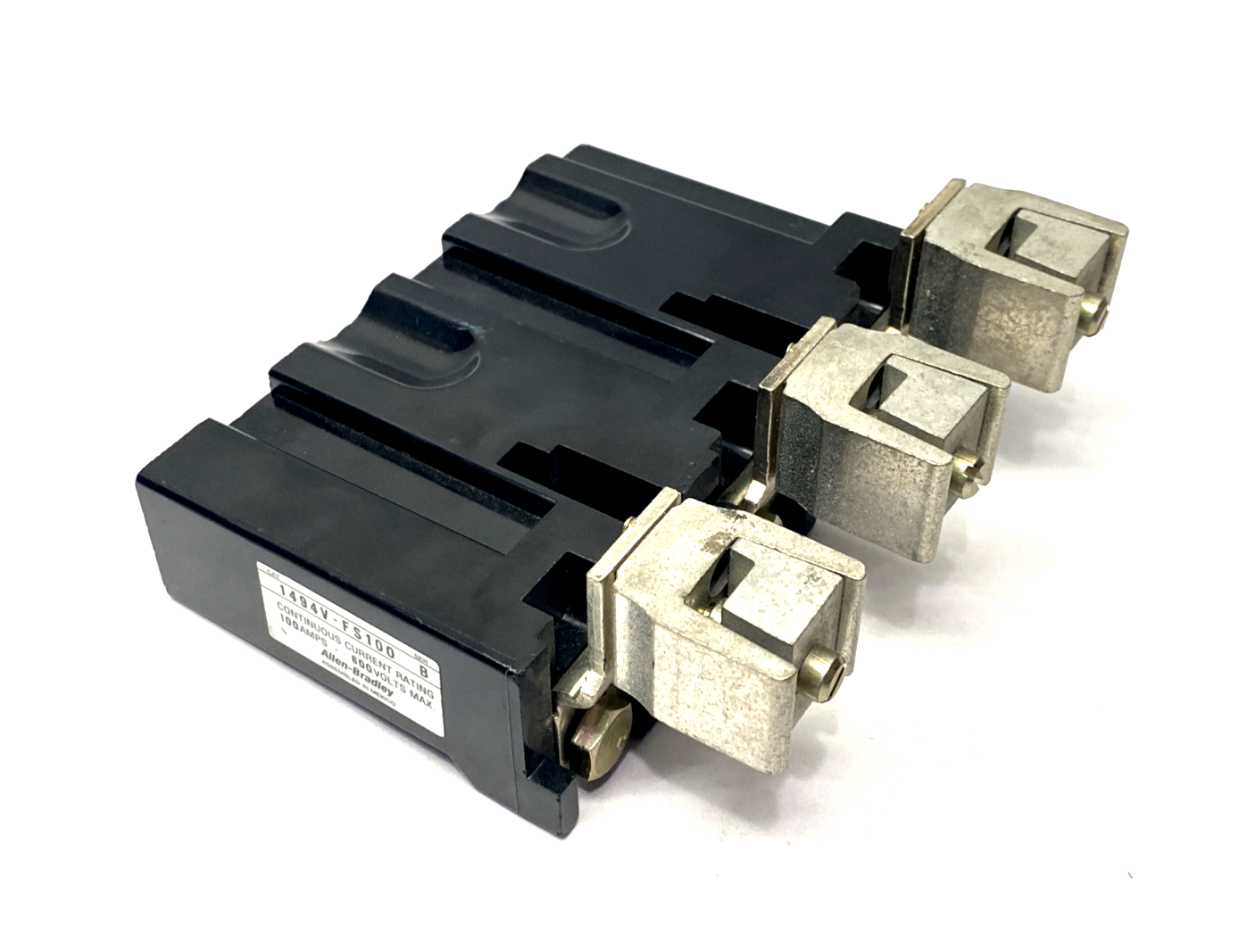 Allen Bradley 1494V-FS100 Ser. B Fuse Block Terminal Section - Used - Maverick Industrial Sales