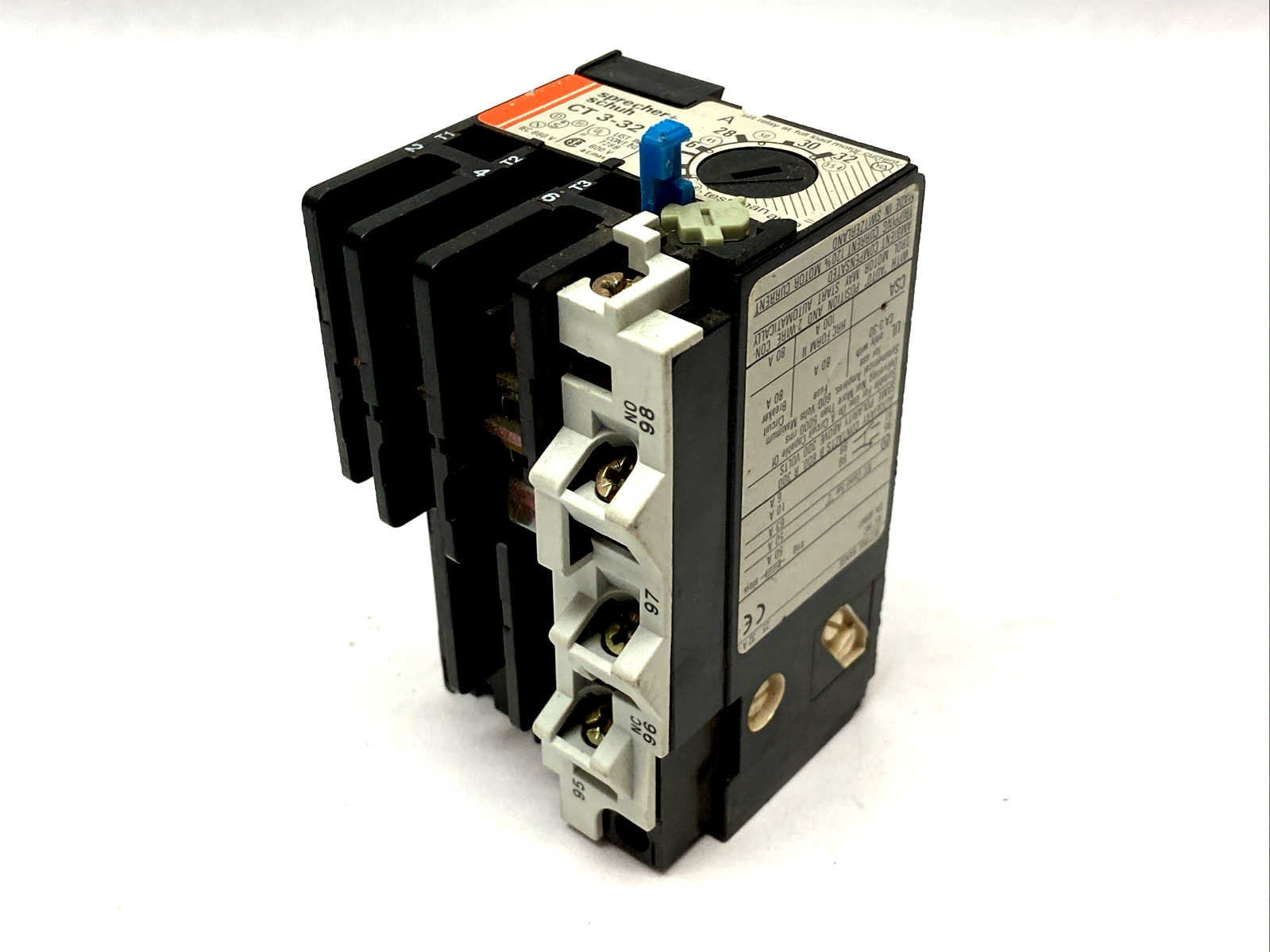 Sprecher+Schuh CT3-32 Thermal Overload Relay 3-Pole 23-32A - Maverick Industrial Sales