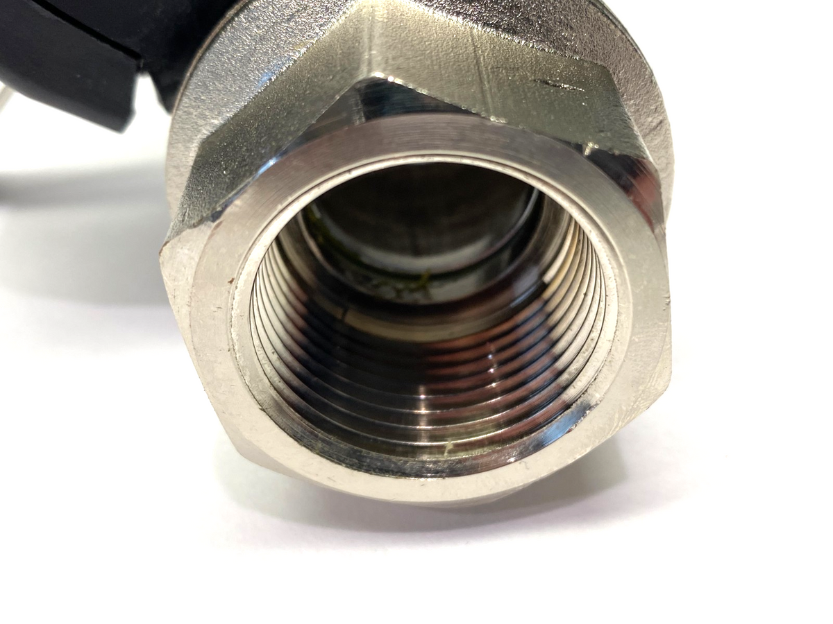 BEE 0020027001025 Ball Valve, 2-Way, Nickel-Plated Brass, F/F, 1" Female Thread - Maverick Industrial Sales