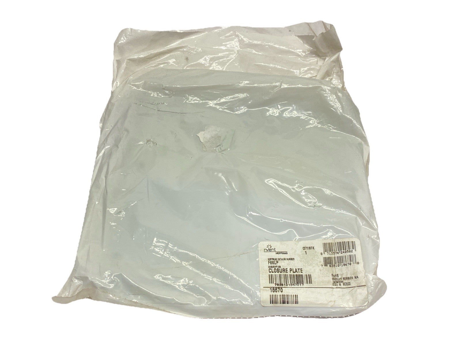 Hoffman F66LP Closure Plate Hinged-Cover Lay-In Wireway 6" x 6" Gray Steel 18670 - Maverick Industrial Sales