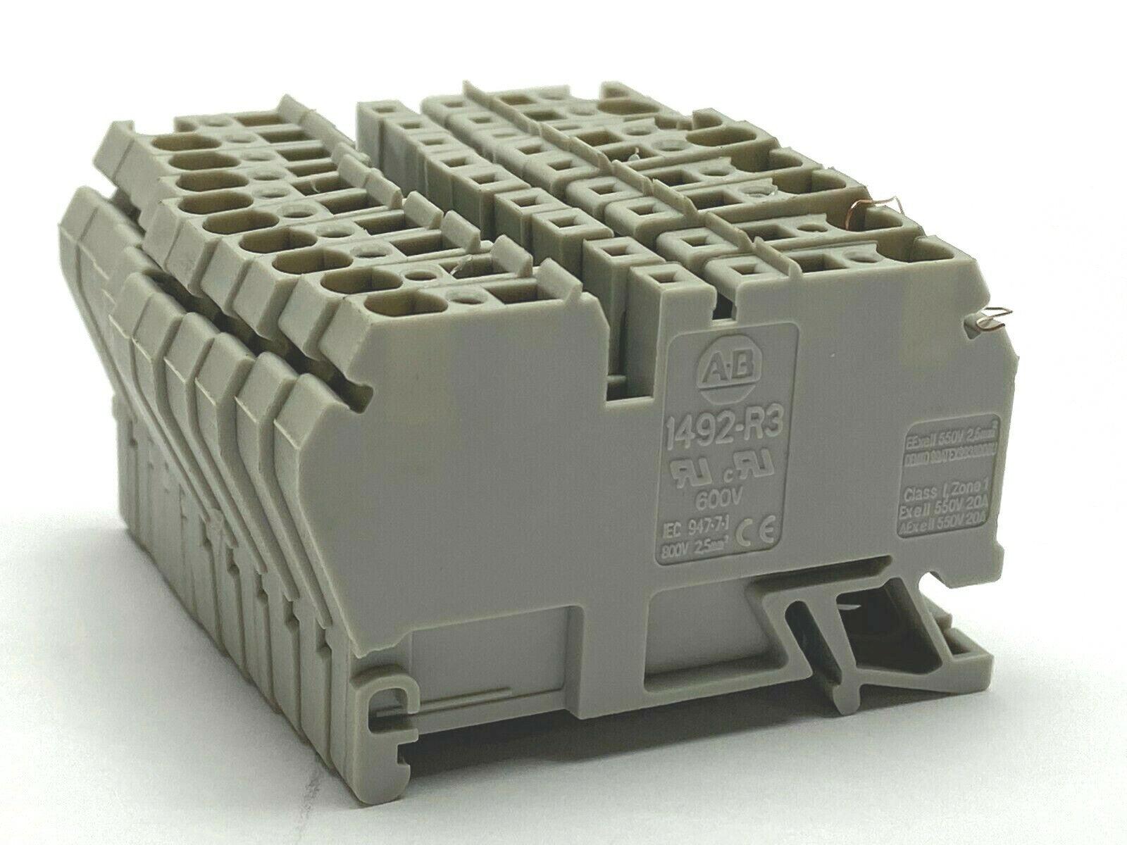 1492-R3 | Allen Bradley Gray Terminal Block LOT OF 10 - Used - Maverick Industrial Sales