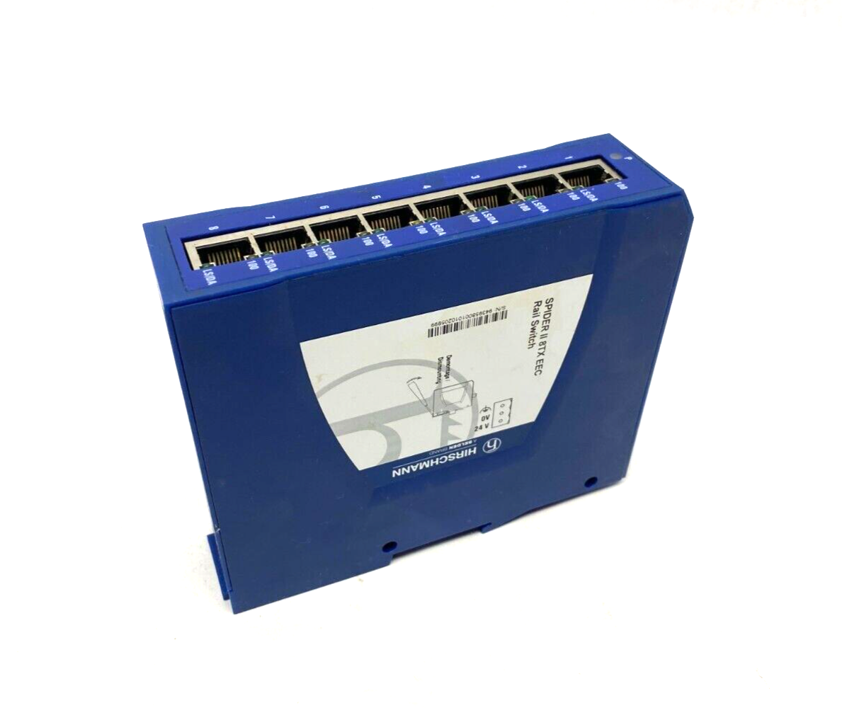Belden Hirschmann SPIDER II 8TX EEC DIN-Rail Ethernet Switch 8-Port - Maverick Industrial Sales