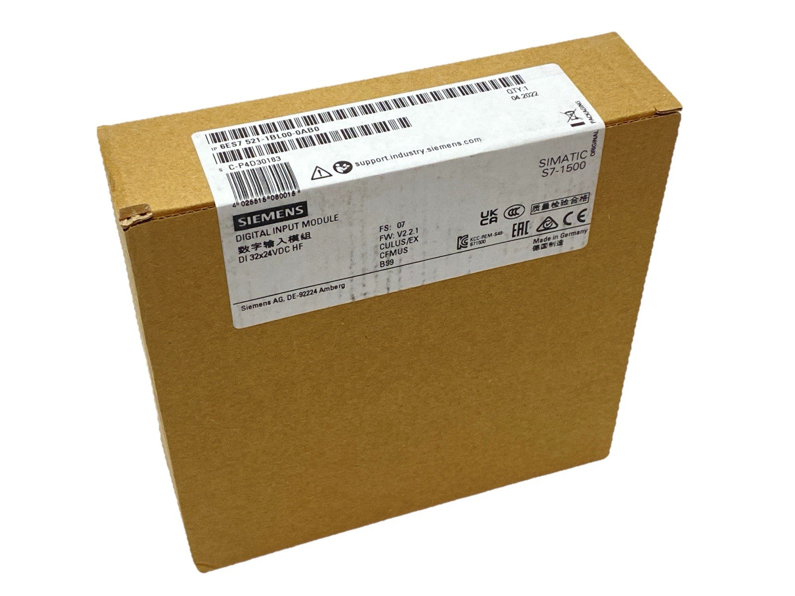 6ES7521-1BL00-0AB0 | Siemens Simatic S7-1500 Digital Input Module 24VDC - New - Maverick Industrial Sales