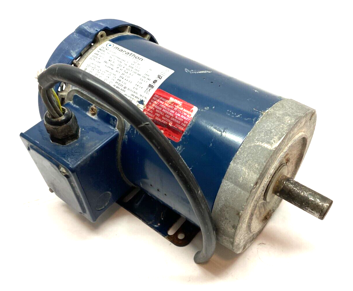 Marathon GT1203 3-Phase Electric Motor 143TC Frame 3515 Rpm 1-1/2HP 143TTFR6010 - Maverick Industrial Sales