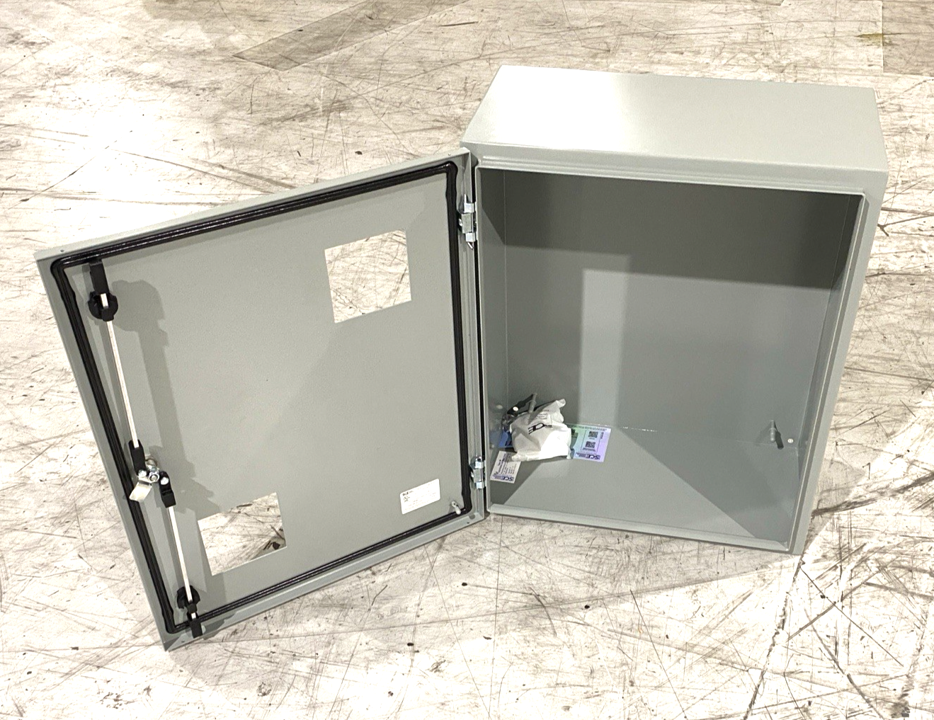 Saginaw Control EDG2-30EL2412LPPL Custom 2-Window Enclosure, 30" x 24" x 12" - Maverick Industrial Sales