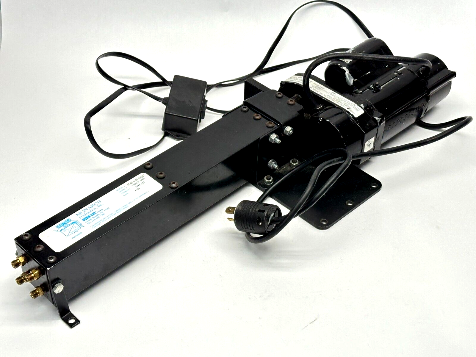 Monarch Hydraulics 4E-A1A-08-XX007 Dyna-Lift Work Station Lift Unit 1000lbs - Used - Maverick Industrial Sales