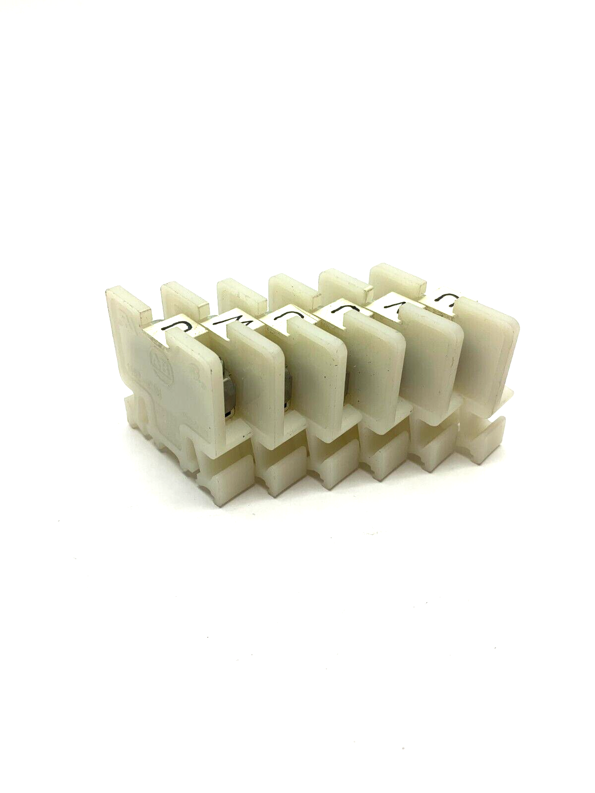 59337 | Allen Bradley 1492-CAM 10mm Terminal Block White LOT OF 6 - Used - Maverick Industrial Sales