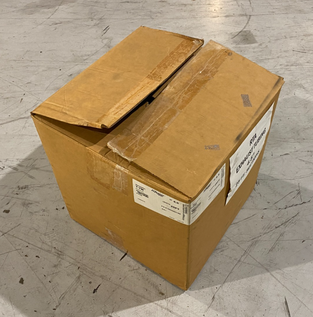 Flexaust 8901045000 Flexible Tubing Exhaust Hose T-7W 4.5" ID BOX OF 25 FEET - Maverick Industrial Sales