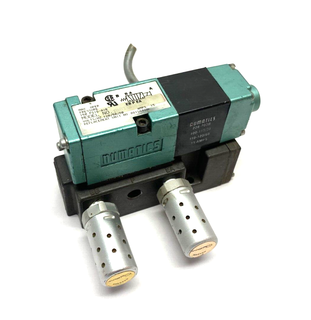 Numatics 081SA43AK000030 Solenoid Valve 150psig 120V 15A - Used - Maverick Industrial Sales