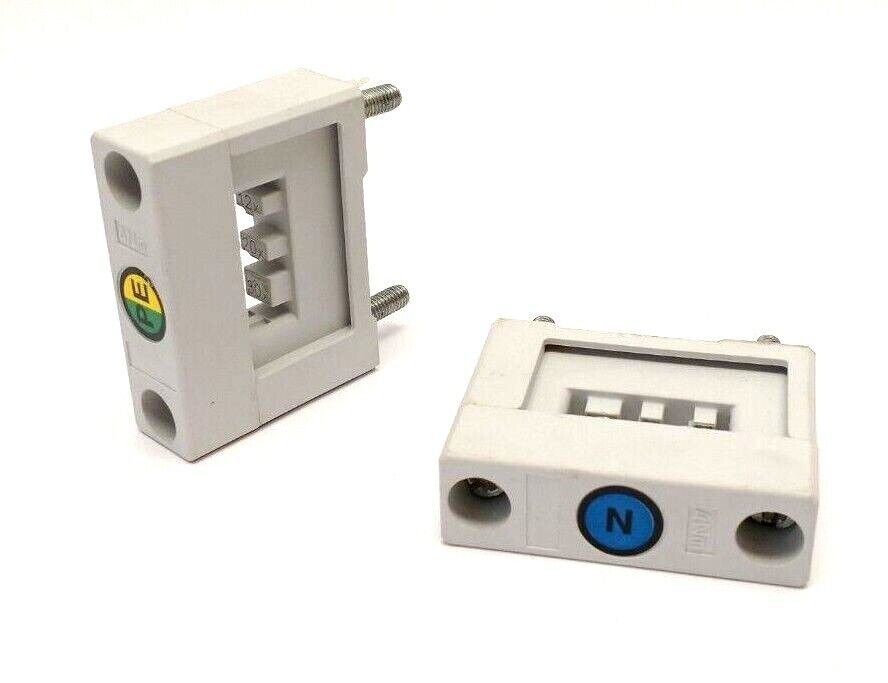 Wohner S489 Busbar Support PE/N 1-Pole 4Nm 22-0994 LOT OF 2 - Used - Maverick Industrial Sales