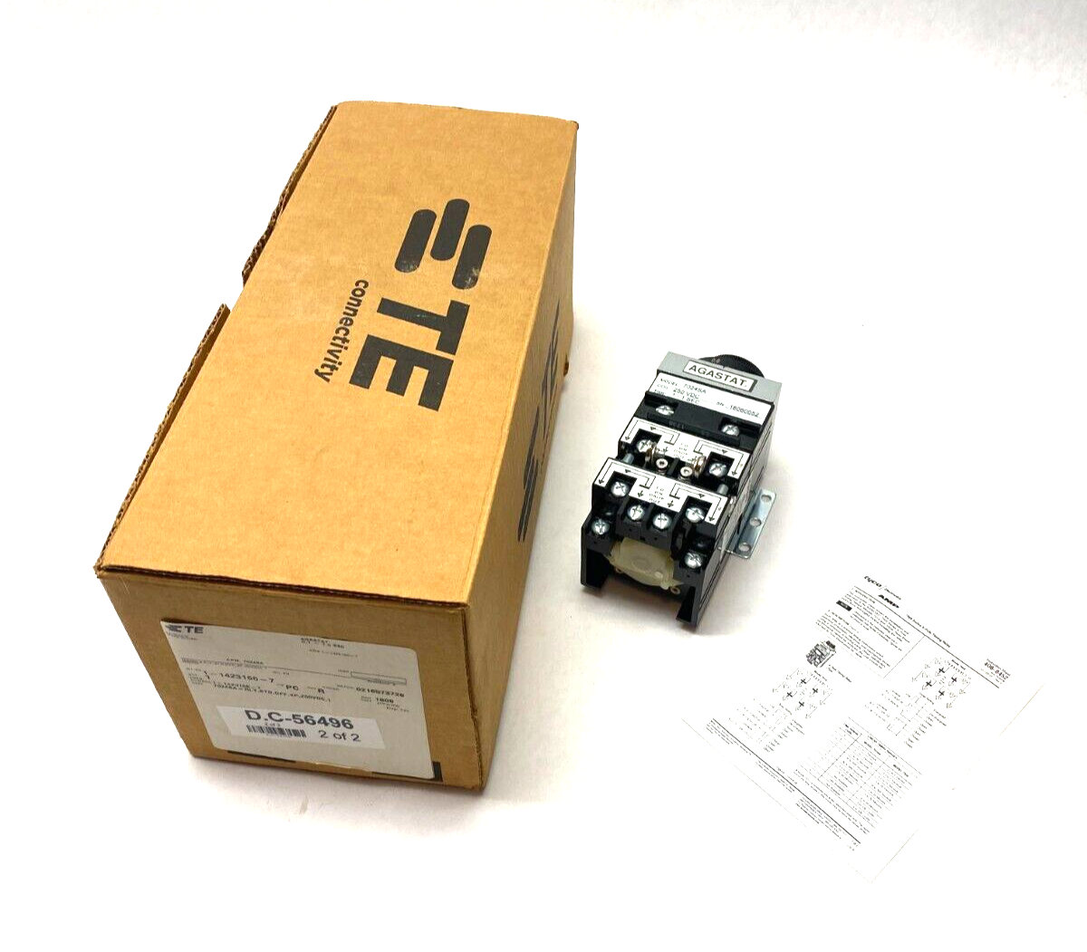 TE Connectivity 1-1423166-7 AGASTAT Time Delay Relay 250VDC Coil 0.1-1 Sec - Maverick Industrial Sales