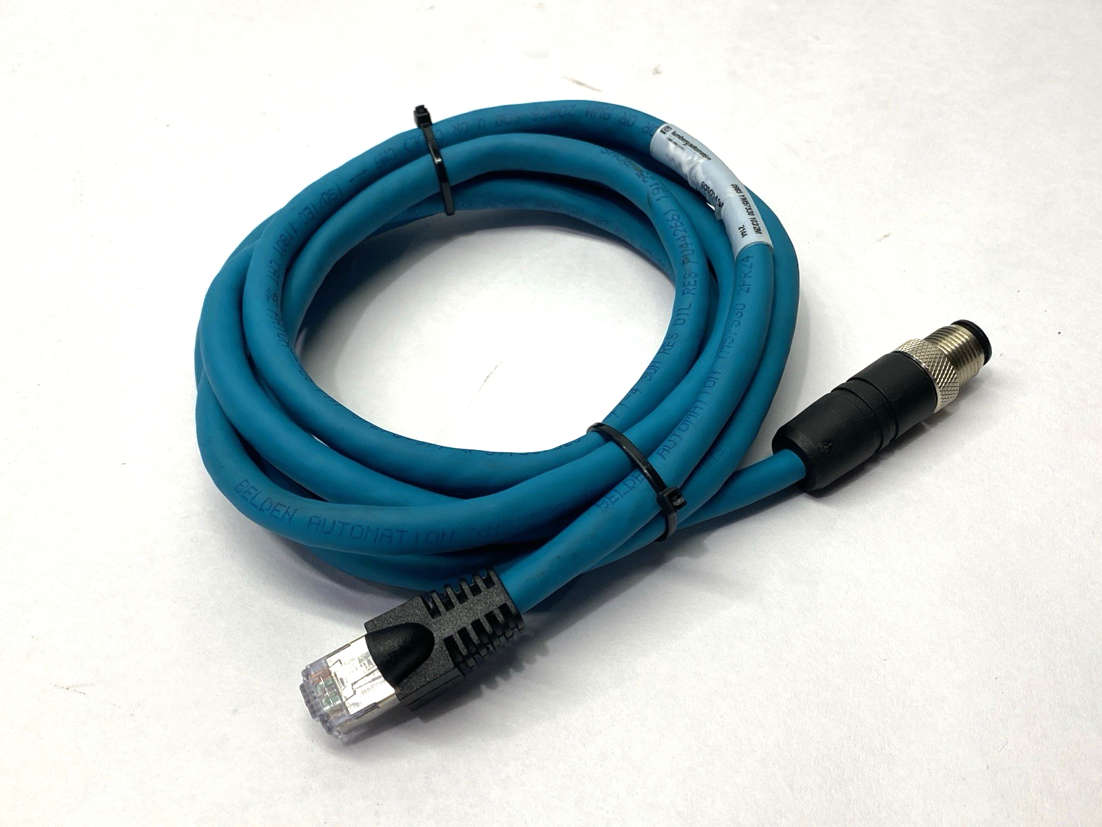 0985 YM57530 103/2M | Lumberg Automation Ethernet Cordset M12M to RJ45M 900004148 - Used - Maverick Industrial Sales
