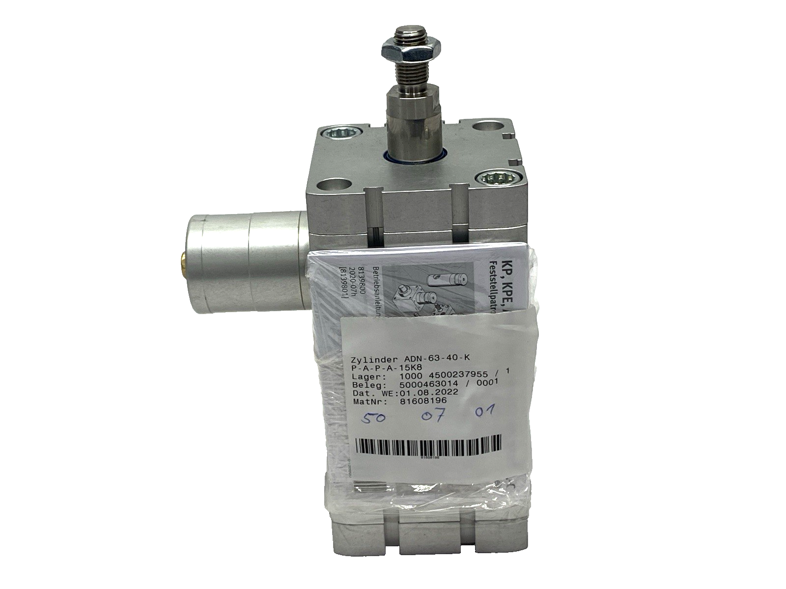 Festo ADN-63-40-KP-A-P-A-15K8 Compact Pneumatic Cylinder 548211 40mm Stroke - Maverick Industrial Sales