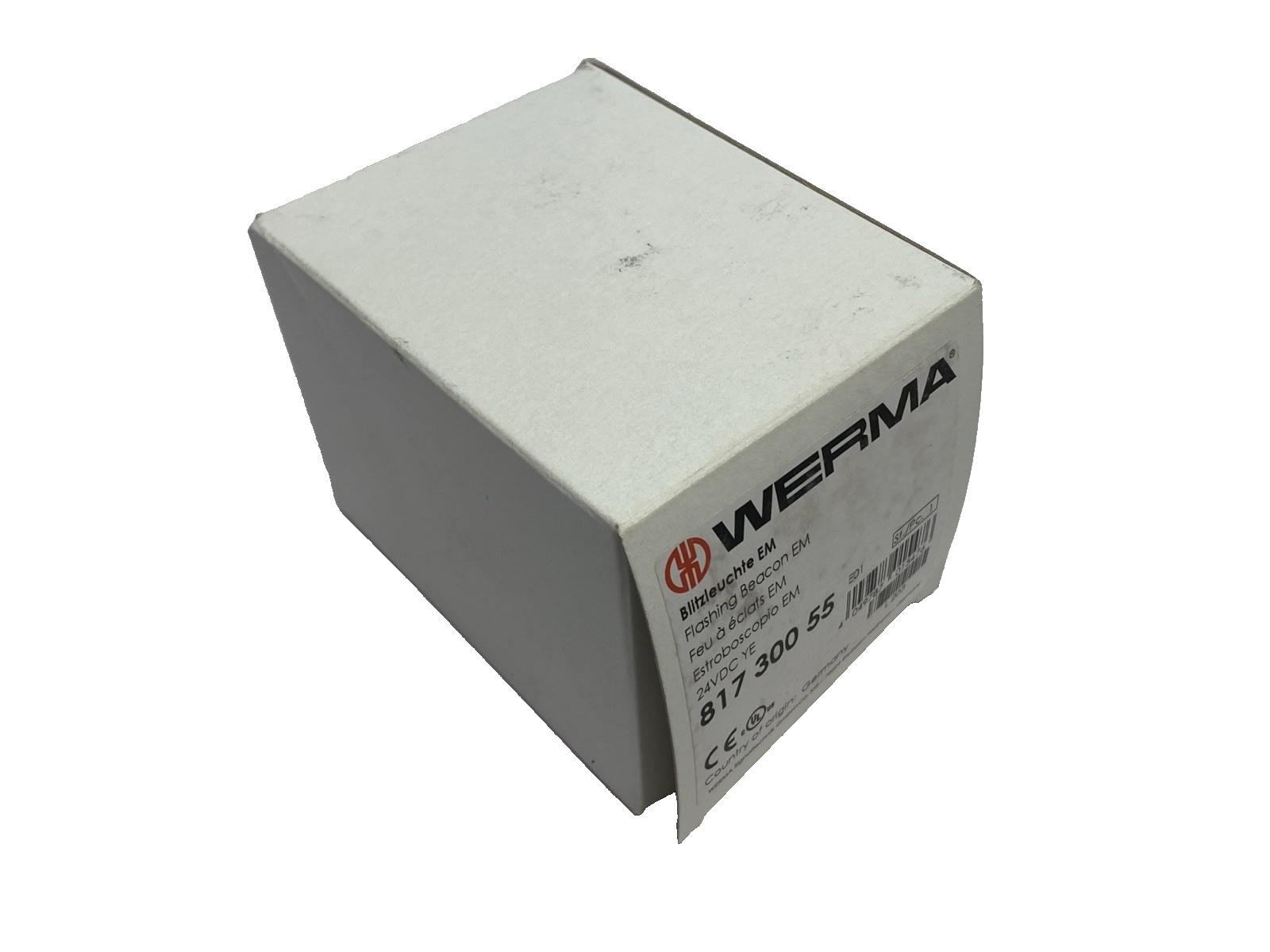 Werma 817 300 55 Flashing Beacon EM 24VDC YE - New - Maverick Industrial Sales