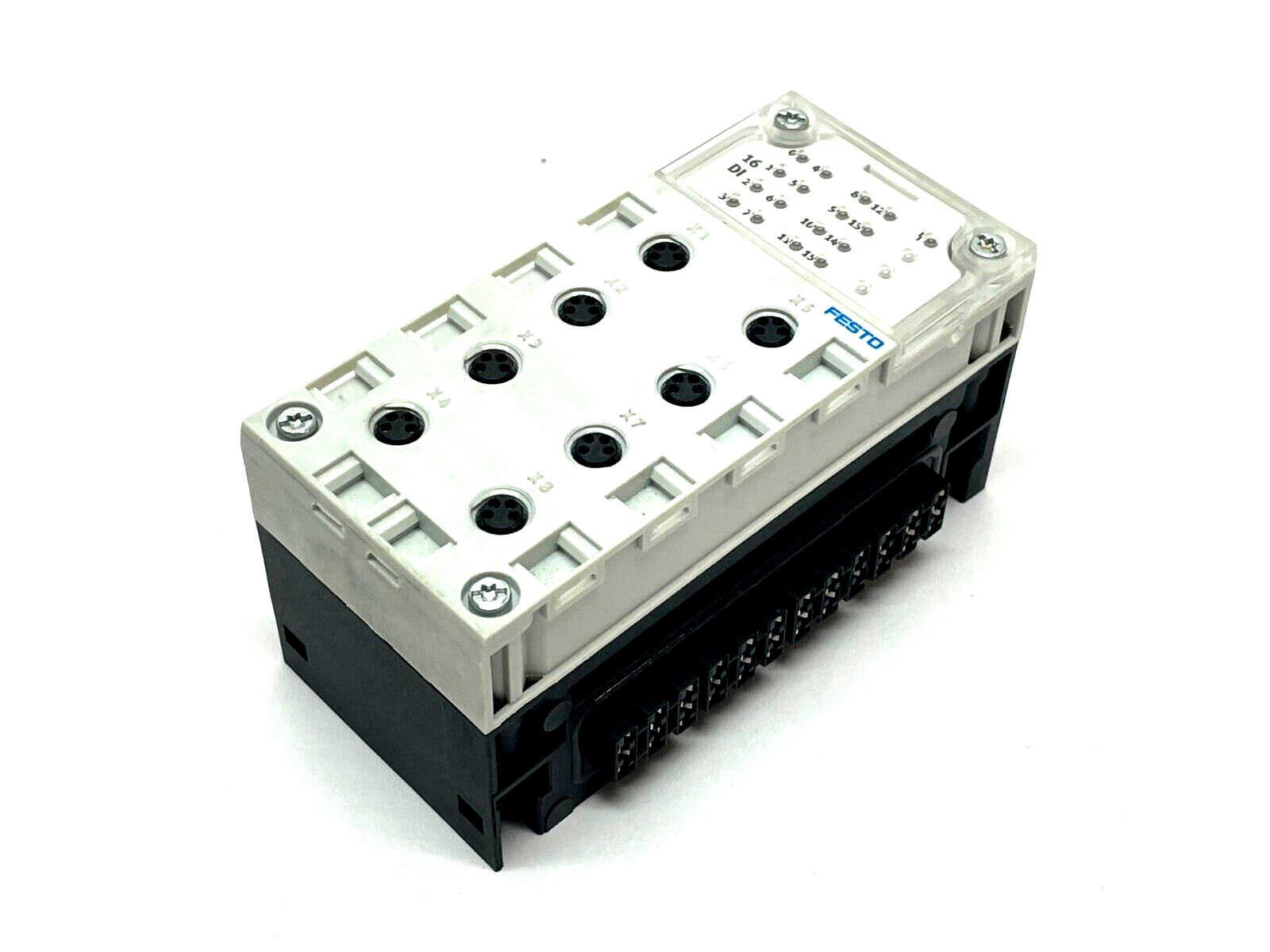 Festo CPX-AB-8-M8X2-4POL Connection Block w/ CPX-GE-EV Interlinking Block - Maverick Industrial Sales