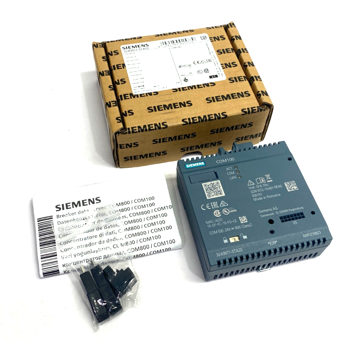 Siemens 3VA9977-0TA20 SENTRON COM100 Breaker Data Server Module - Maverick Industrial Sales