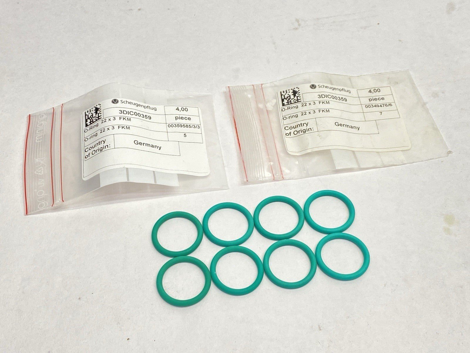 3DIC00359 | Scheugenpflug O-Ring 22.0mm X 3.0mm FKM LOT OF 8 - New – Open box - Maverick Industrial Sales