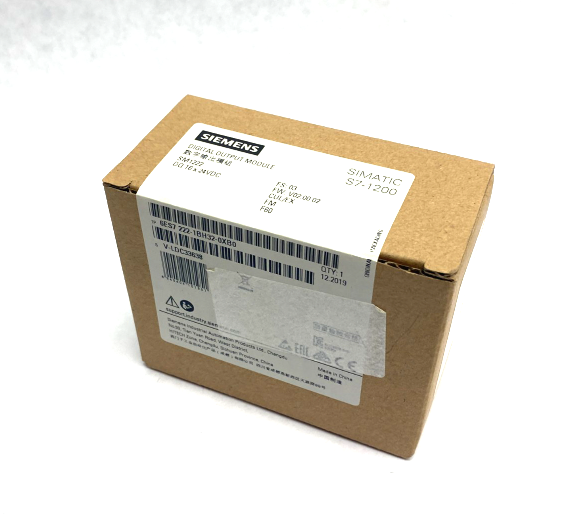 Siemens 6ES7 222-1BH32-0XB0 SIMATIC S7-1200 Digital Output Module SM1222 16x24 - Maverick Industrial Sales