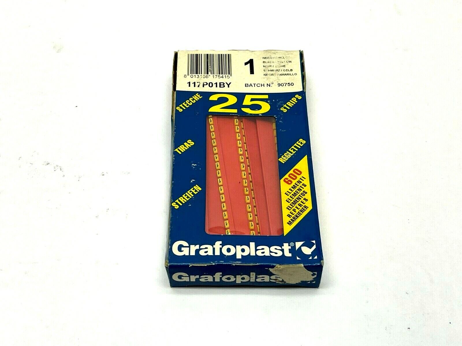 117P01BY | Grafoplast Wiremarker Strips PKG OF 22 - New – Open box - Maverick Industrial Sales