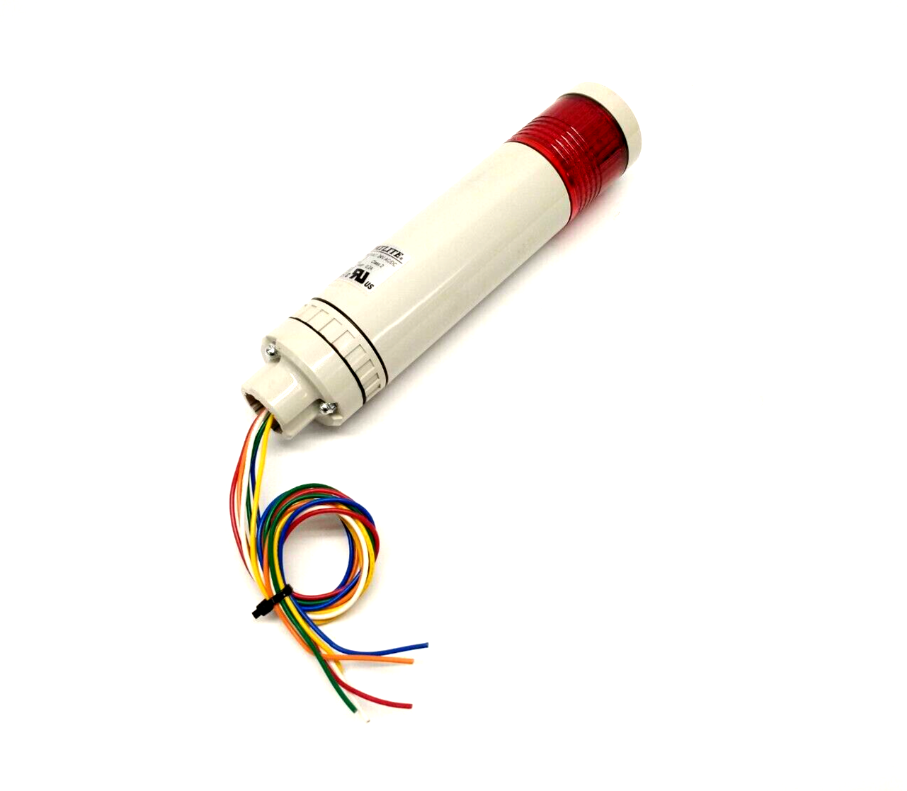 Patlite LCE-102-R Audible Signal Tower Stack Light, Red, 24V AC/DC NO MOUNT - Maverick Industrial Sales