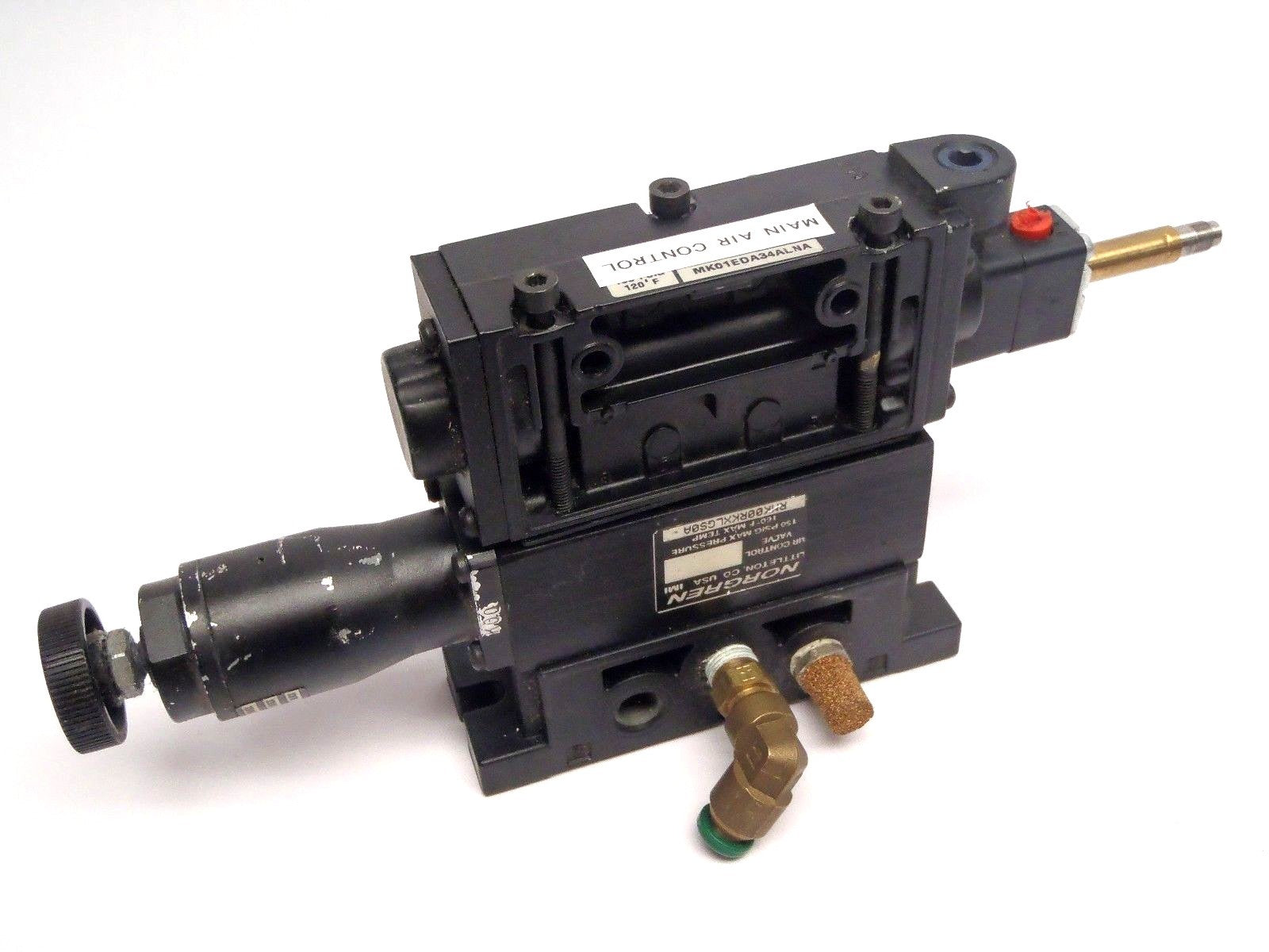 Norgren RMK00RKXLGS0A Air Control Valve MK01EDA34ALNA - Used - Maverick Industrial Sales