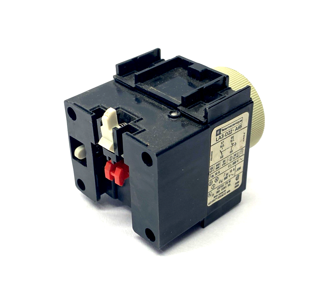 Telemecanique LA3-D22 A65 Time Delay Module 0.1-30 Seconds - Used - Maverick Industrial Sales