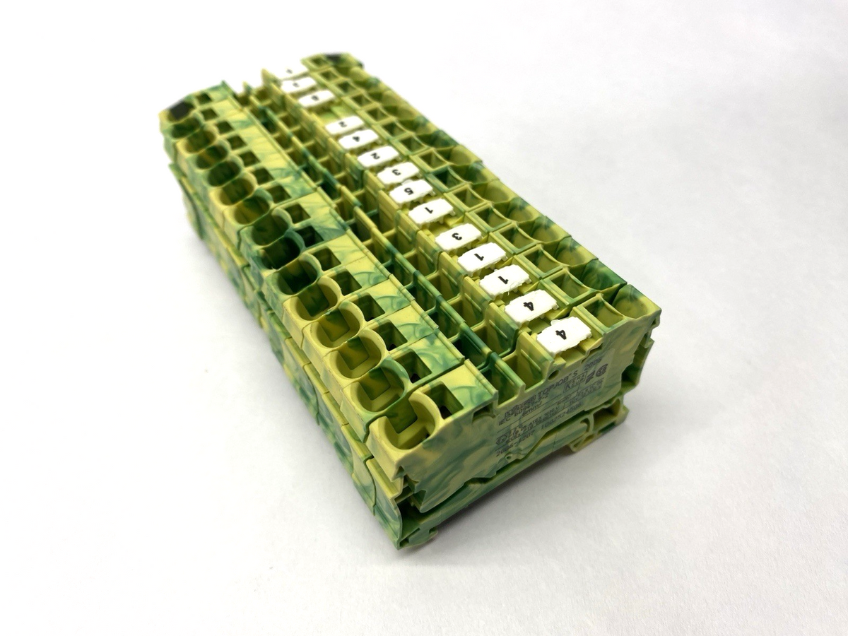 2006-1207 | Wago Topjobs Ground Terminal Block LOT OF 15 - Used - Maverick Industrial Sales