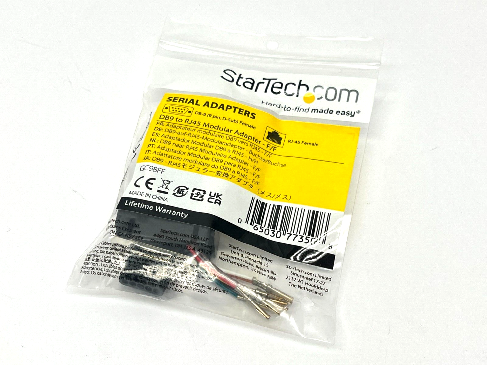 StarTech GC98FF DB9 to RJ45 Modular Adapter - F/F - Maverick Industrial Sales