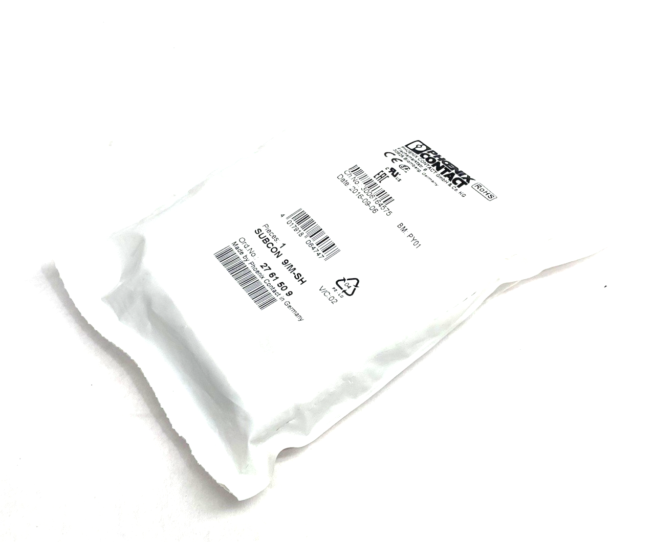 Phoenix Contact SUBCON 9/M-SH 9-Position D-SUB Bus Connector 2761509 - Maverick Industrial Sales