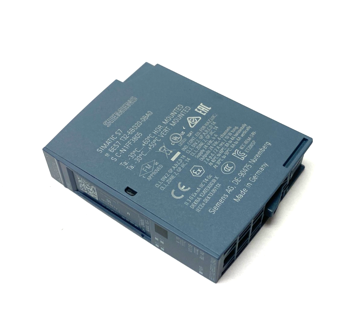 Siemens 6ES7 132-6BD20-0BA0 SIMATIC ET 200SP Digital Output Module DQ 4x24VDC/2A - Maverick Industrial Sales