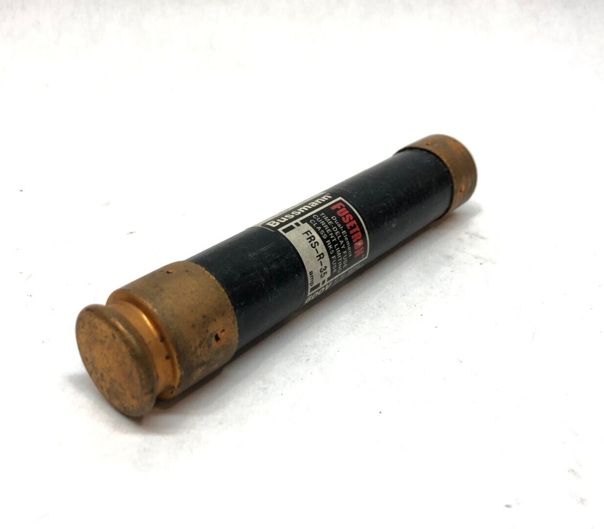 FRS-R-35 | Bussman Fusetron Dual-Element Time Delay Fuse, 35A - Used - Maverick Industrial Sales