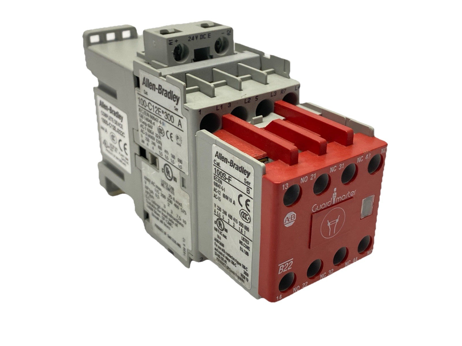 Allen Bradley 100S-C12EJ322C Ser A Safety Contactor 12A 600V 24VDC Coil - Maverick Industrial Sales