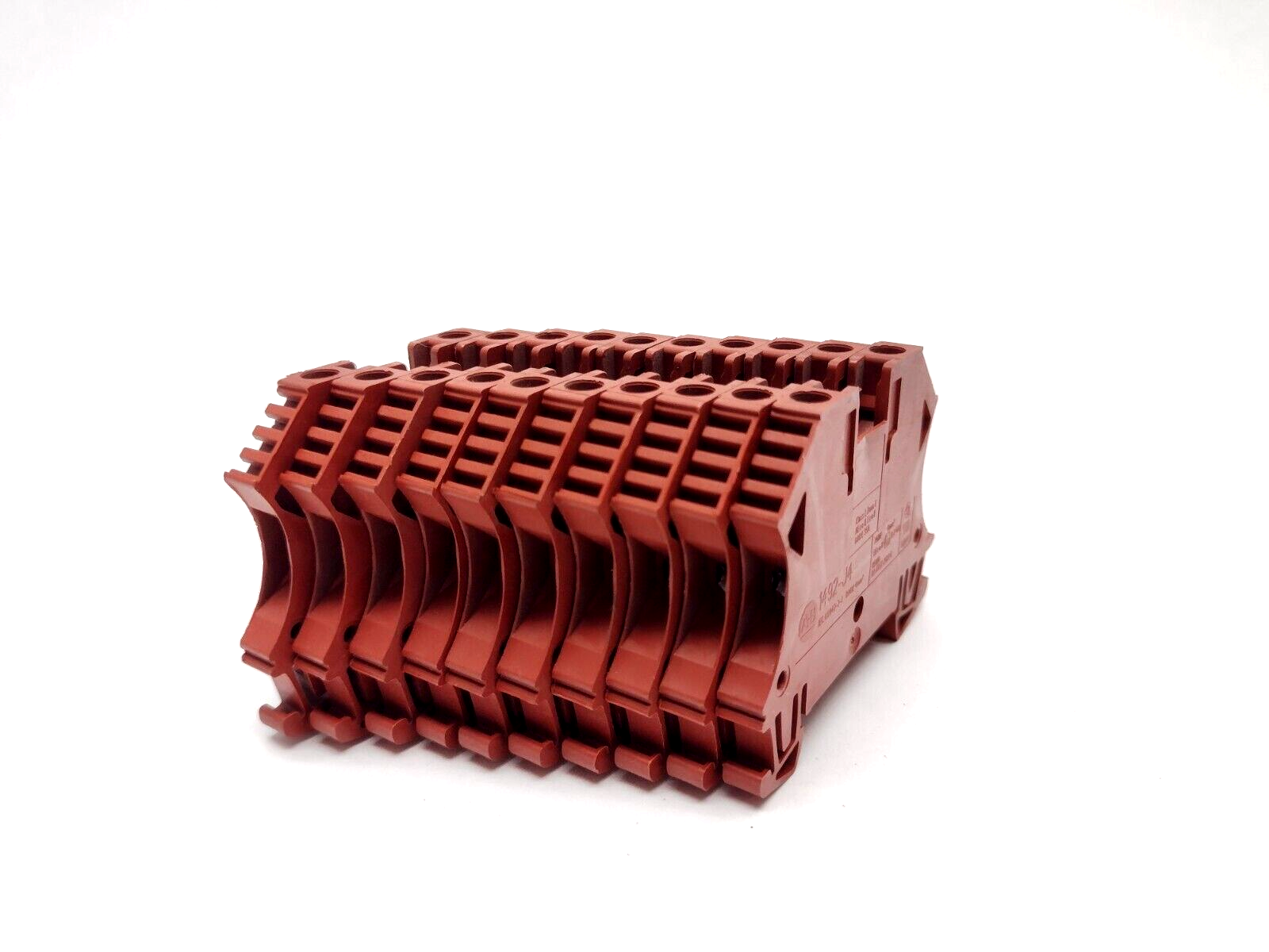 1492-J4-BR | Allen Bradley Feed Through Terminal Block, Brown, LOT OF 10 - Used - Maverick Industrial Sales