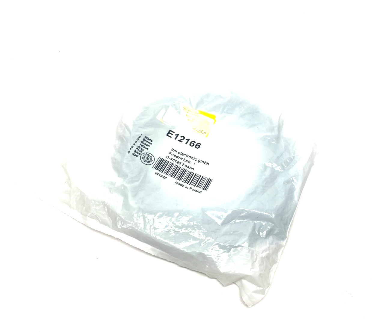 Ifm E12166 Single Ended Cordset Female 8-Pin - New - Maverick Industrial Sales