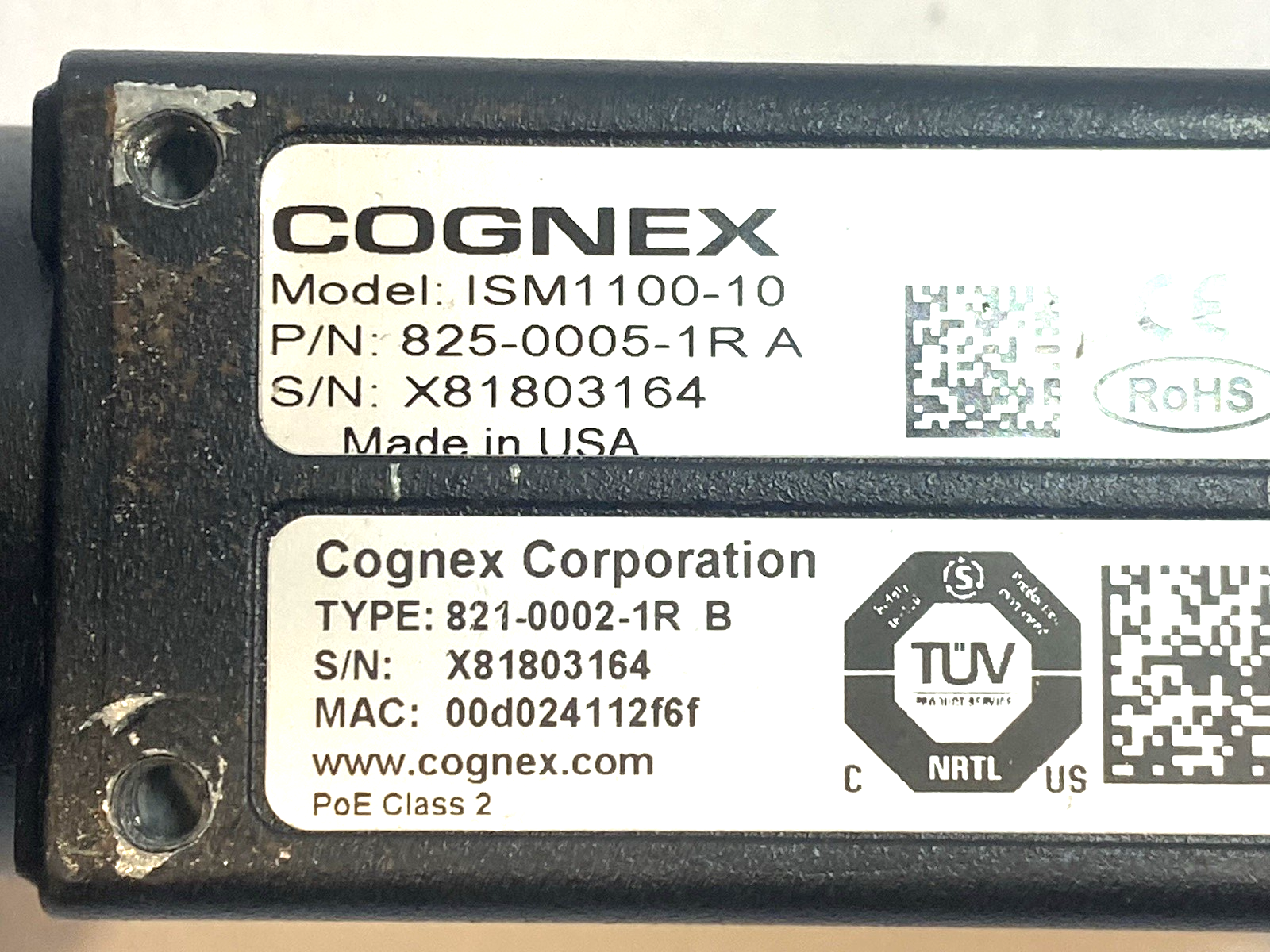 ISM1100-10 | Cognex Vision Camera 825-0005-1R A w/ Fujinon HF25SA-1 25mm Lens- Used - Maverick Industrial Sales