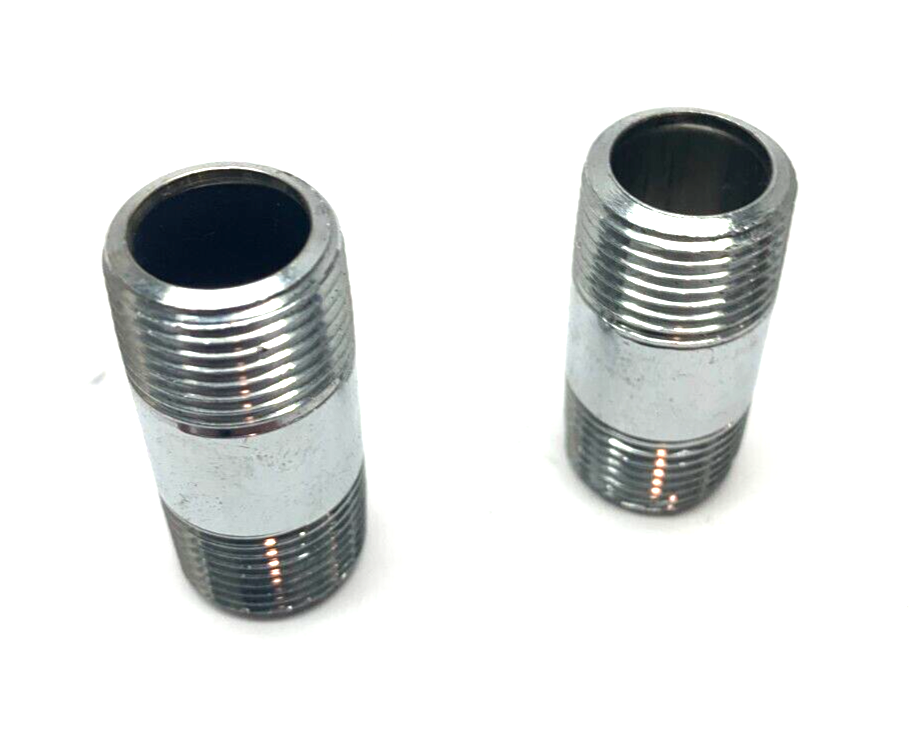 3/8" x 1-1/2" Chrome Plated Brass Nipple LOT OF 2 - New – Open box - Maverick Industrial Sales