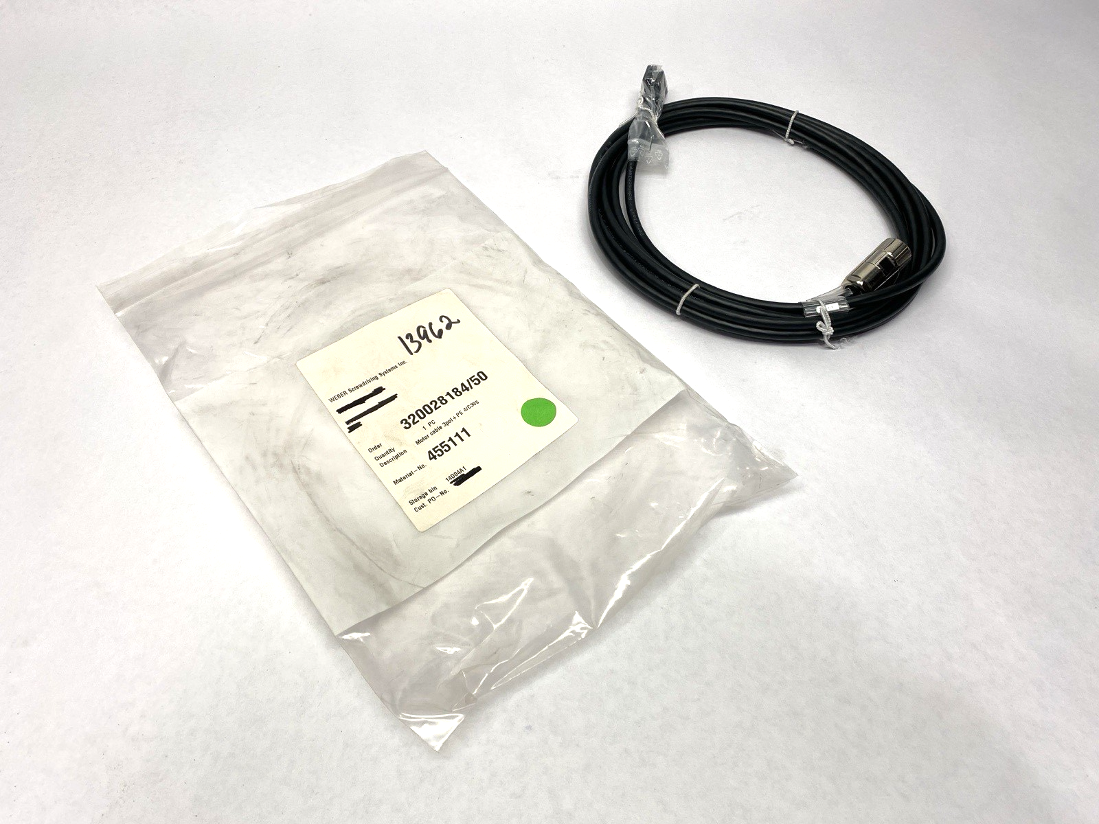 455111 | Weber Screwdriving Systems Motor Cable 4-Pin Male Connector - New – Open box - Maverick Industrial Sales