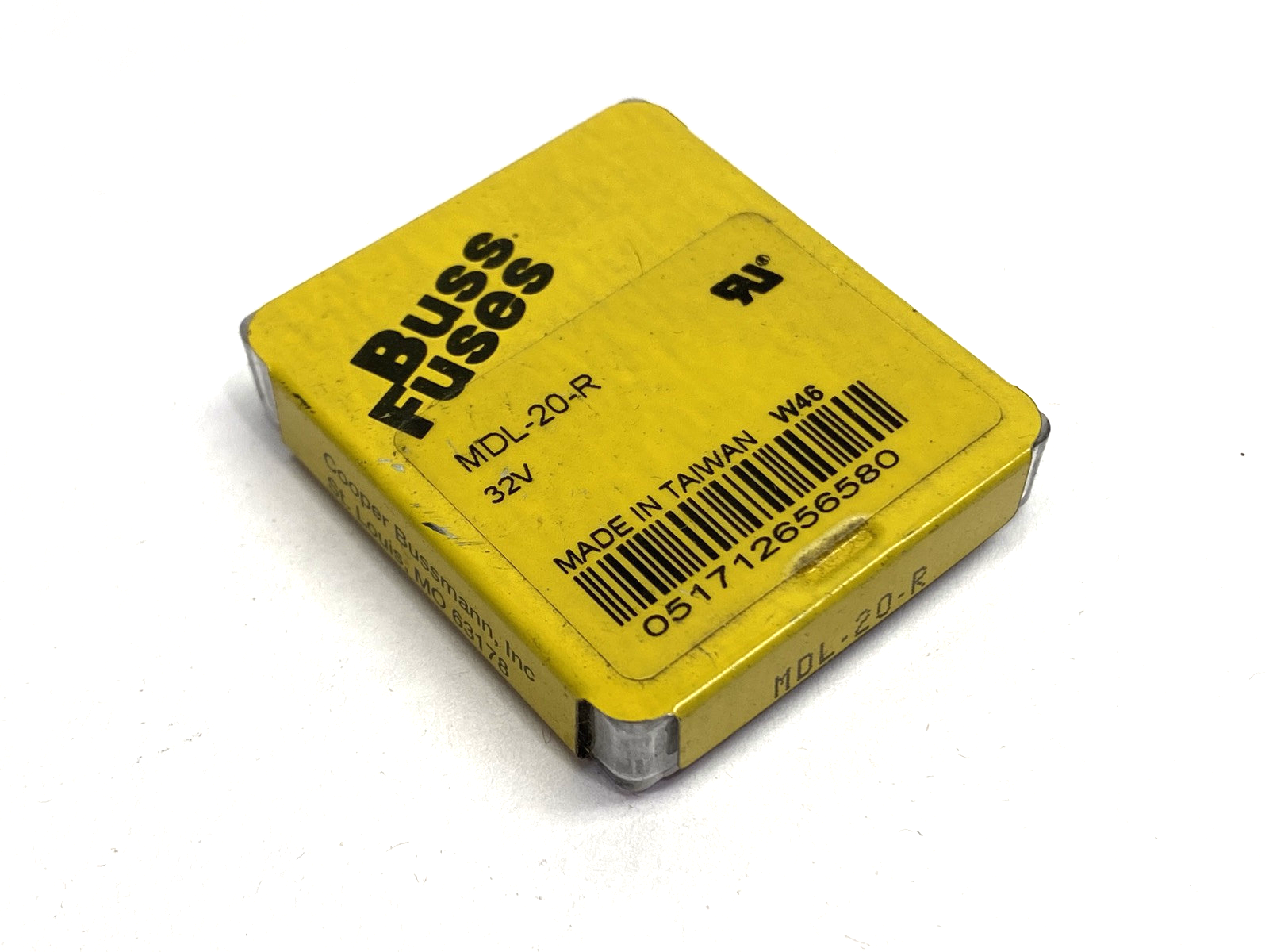 MDL-20-R | Cooper Bussmann Miniature Fuse 20A 250VAC PACKAGE OF 5 - New - Maverick Industrial Sales