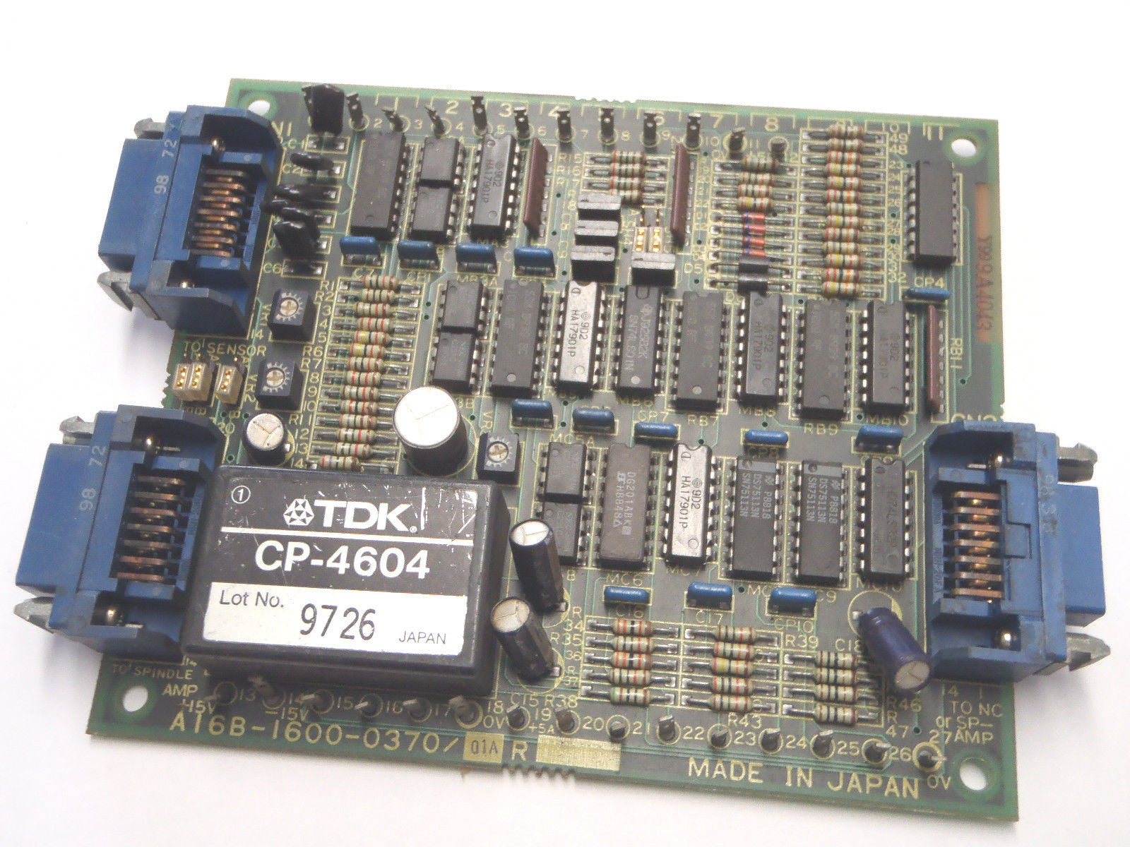 Fanuc A16B-1600-0370/01A Control Board A320-1600-T374/03 - For parts or not working - Maverick Industrial Sales