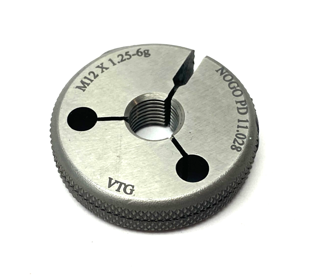 Vermont Gage 362128520 Threaded Ring Gage M12x1.25-6G NOGO PD 11.028 - Maverick Industrial Sales
