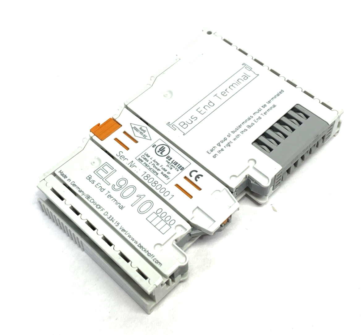 Beckhoff EL9010 Bus End Terminal Module - Maverick Industrial Sales