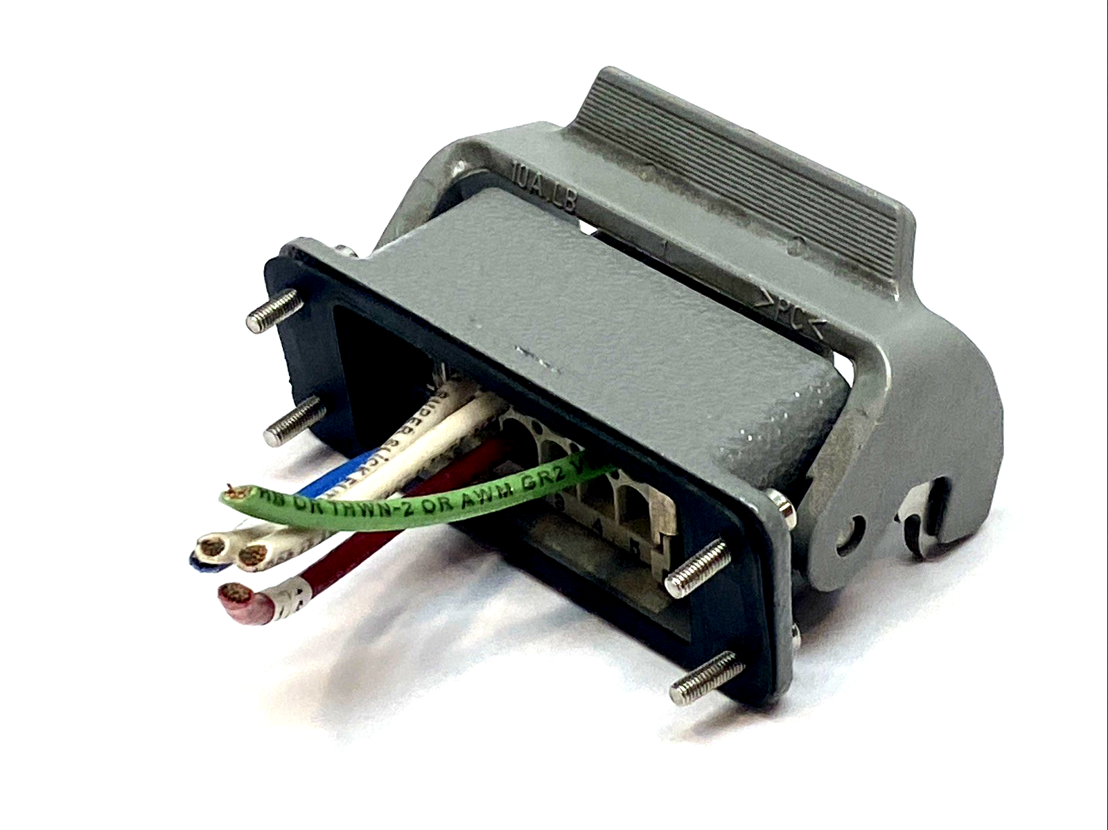 HARTING Han 10B-1-Lever Hood w/ 09200102812 Insert - Maverick Industrial Sales