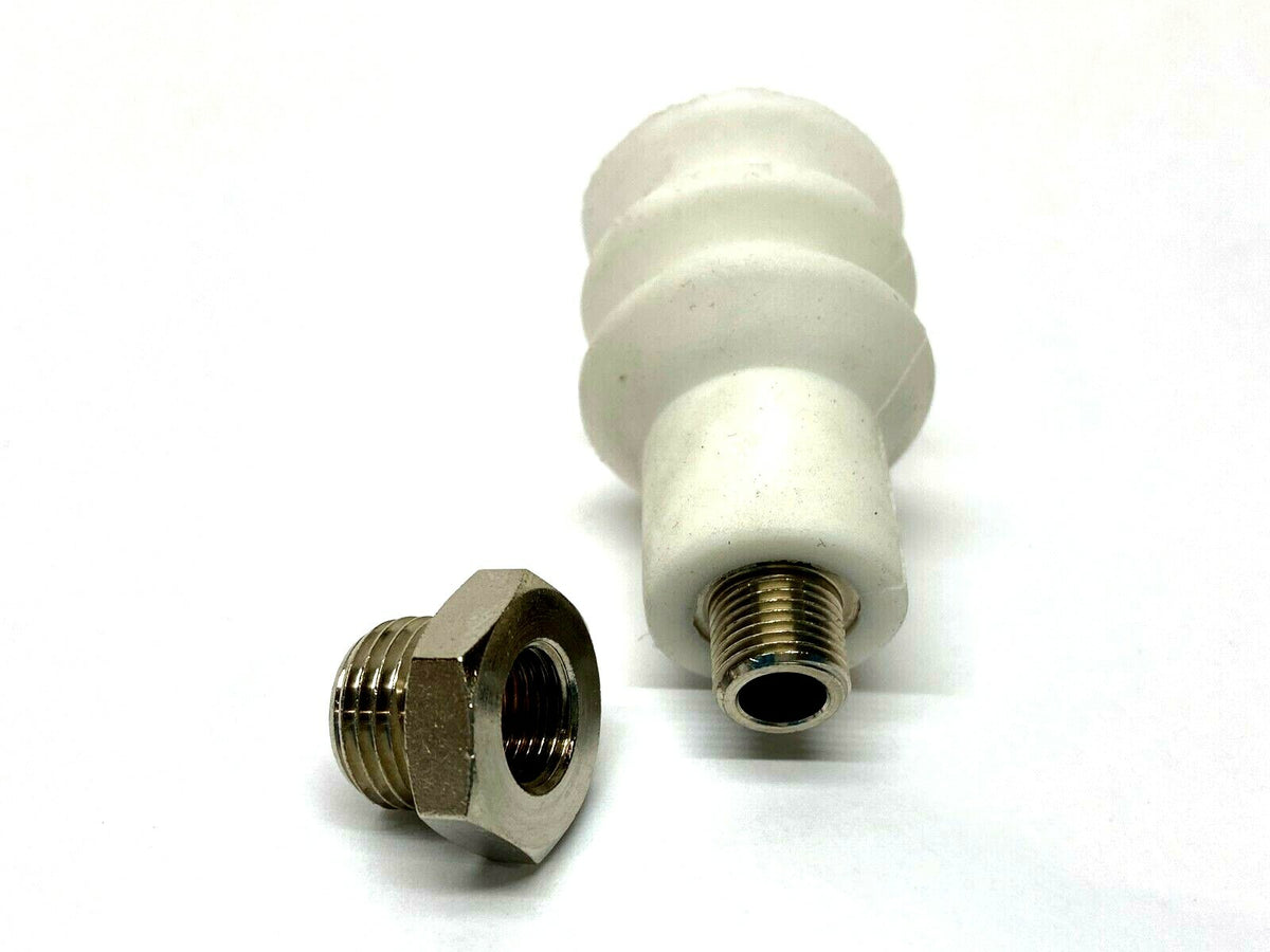 1-1/4" Double Bellow Pneumatic Vacuum Cup w/ VHS18-14M Male Fitting - Maverick Industrial Sales