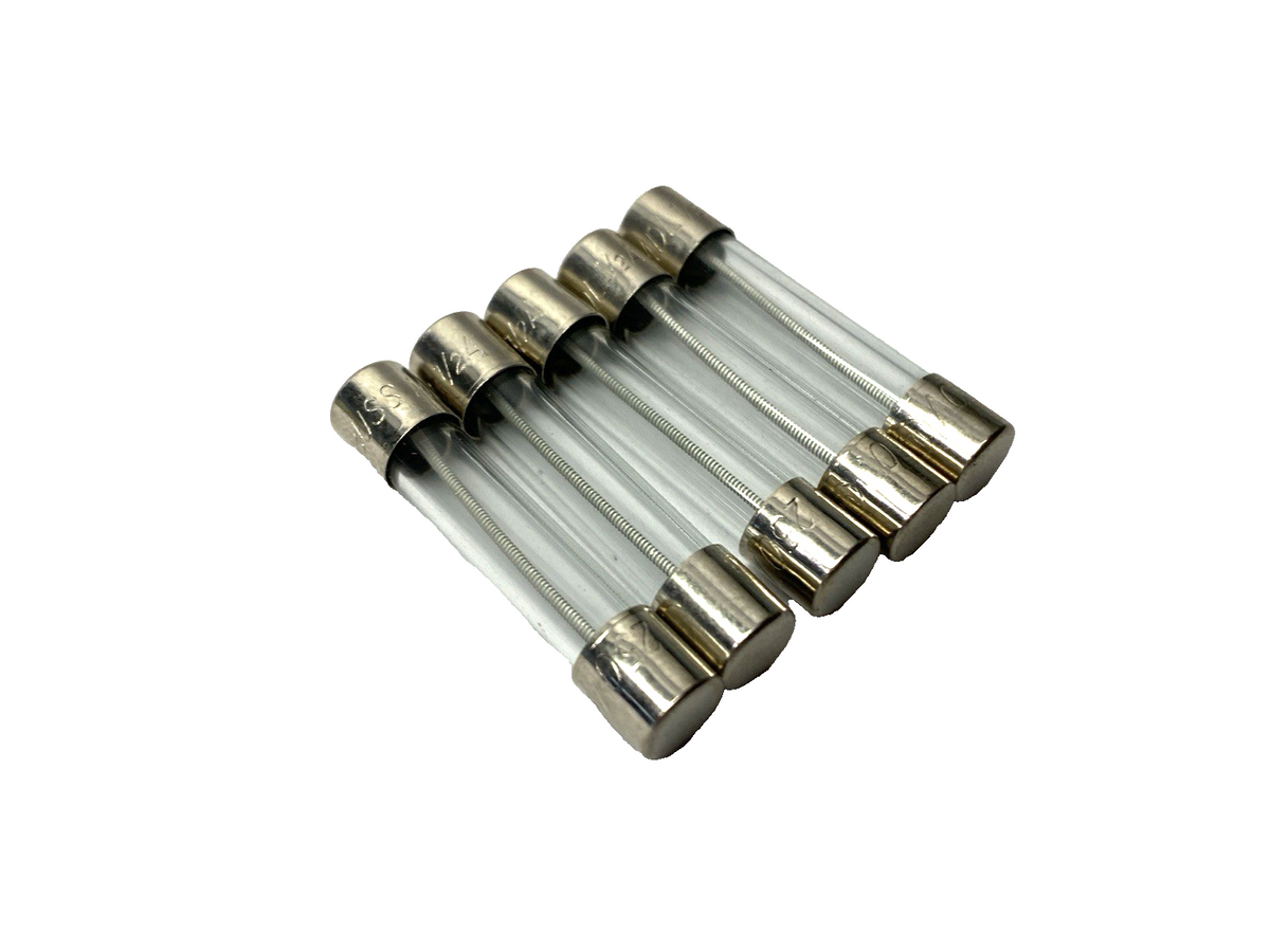 Bussmann MDL1/2A Time-Delay Glass Tube Fuse 0.5A LOT OF 5 - Maverick Industrial Sales