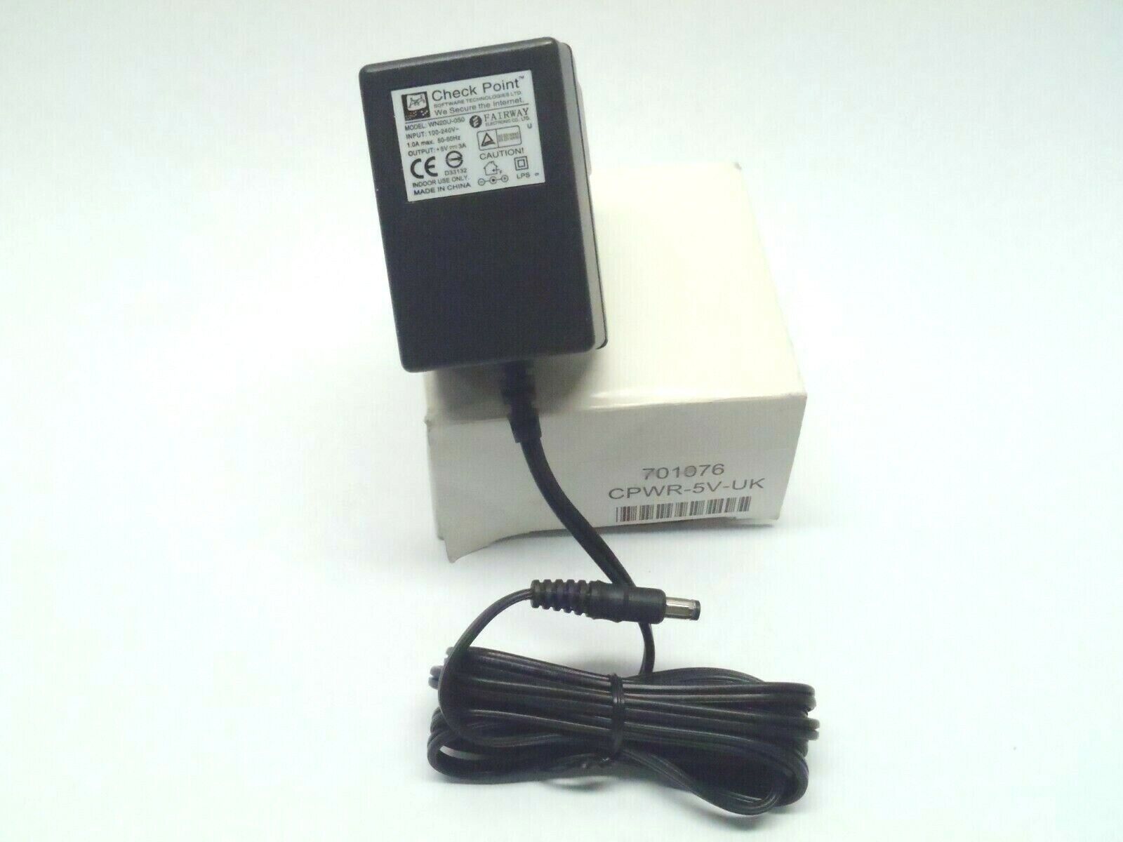 CPWR-5V-UK WN20U-050 | Fairway CPWR-5V-UK AC Adapter WN20U-050 Check Point Power Supply UK VERSION - New - Maverick Industrial Sales