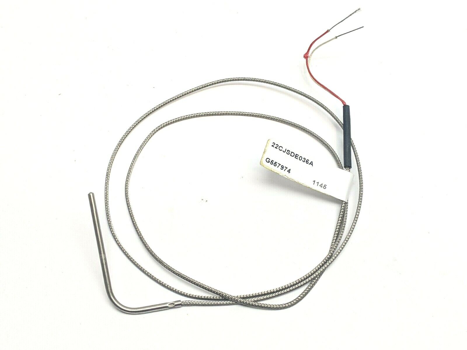 Watlow 22CJSDE036A Rigid Sheath Thermocouple Type J 36" Lead - New - Maverick Industrial Sales