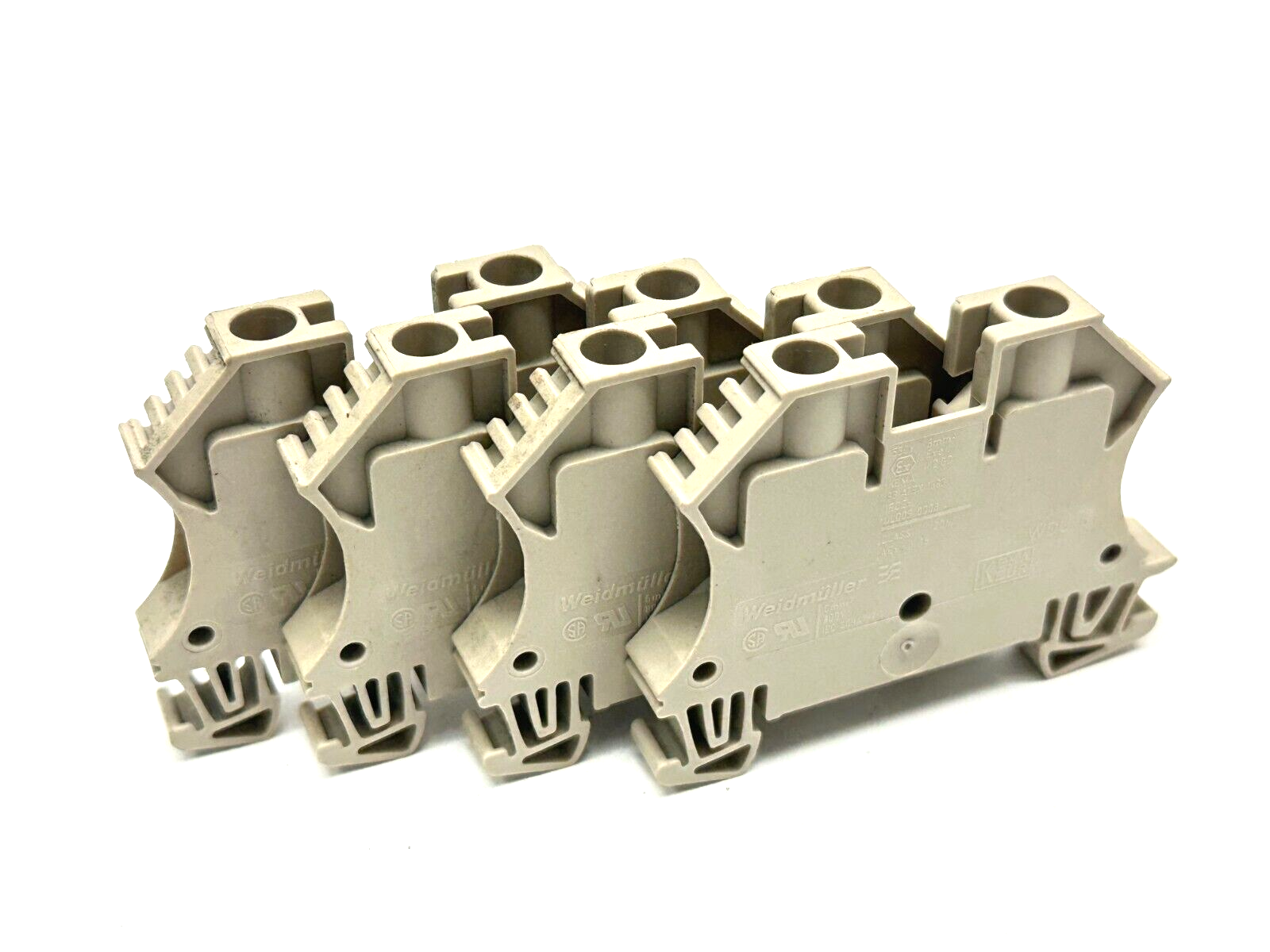 Weidmuller 1020200000 WDU 6 Terminal Block 41A 800V LOT OF 4 - Used - Maverick Industrial Sales